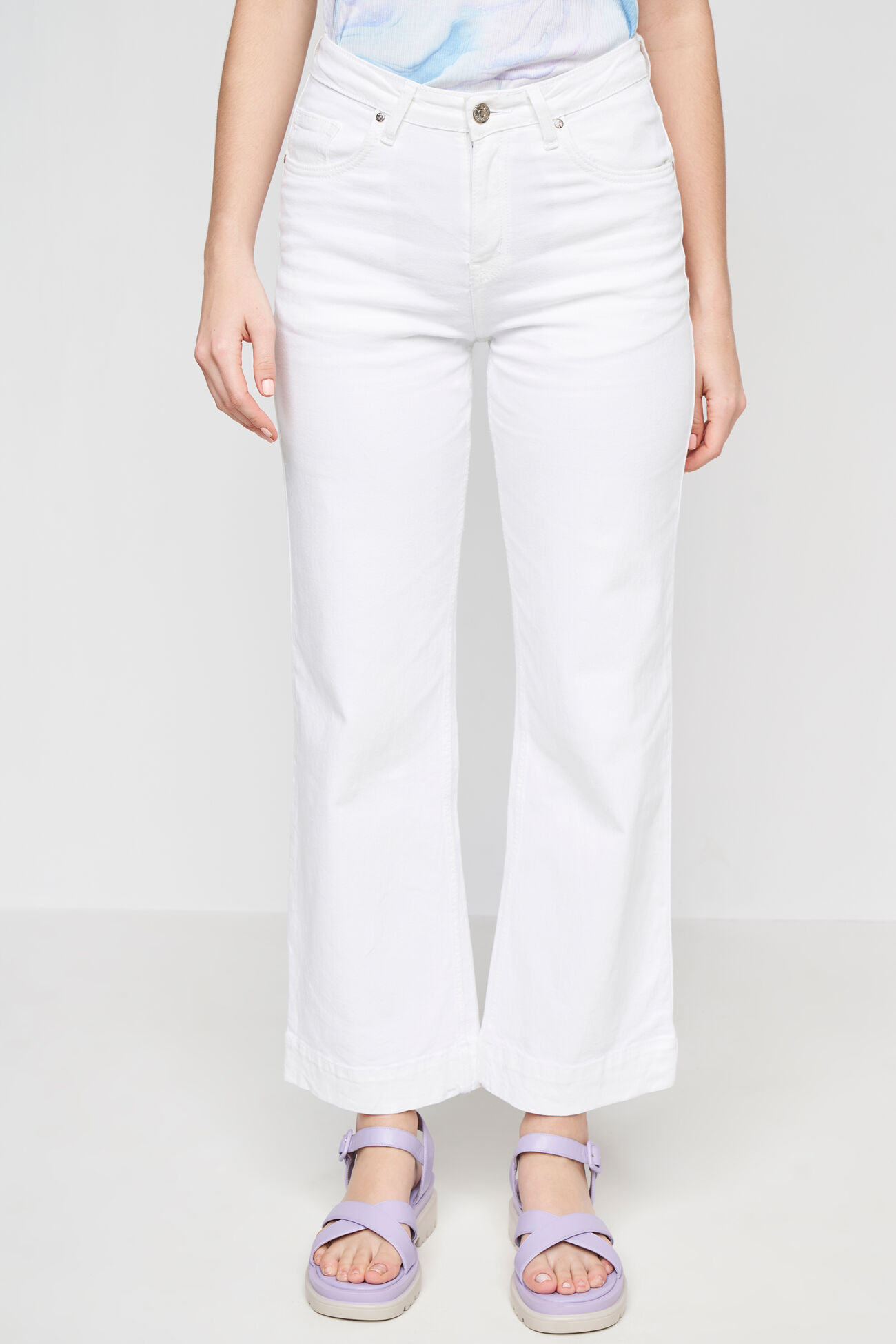 White Solid Straight Bottom, White, image 1